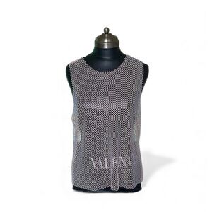 Women's Mesh Top - White with Rhône stone like beads NWOT